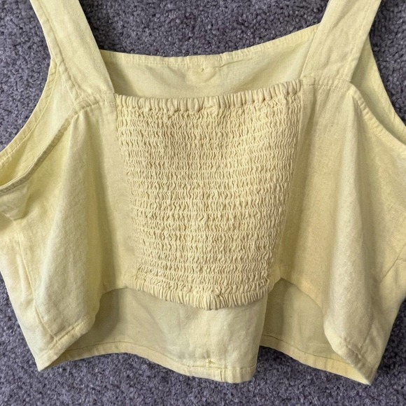 Nordstrom BP Shirt Womens Large Yellow Sleeveless Square Neck Pullover - Picture 5 of 10